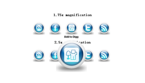 jQuery图标导航插件imgbubbles